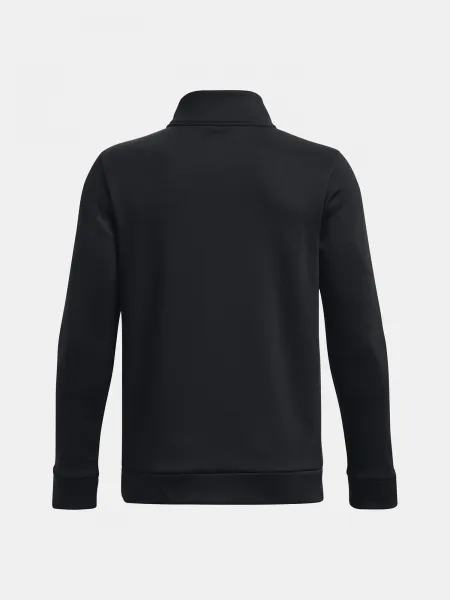 Čierna chlapčenská mikina Under Armour UA Armour Fleece 1/4 Zip