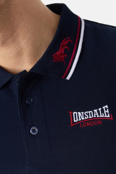 Pánske tričko s golierom Lonsdale Slim Fit