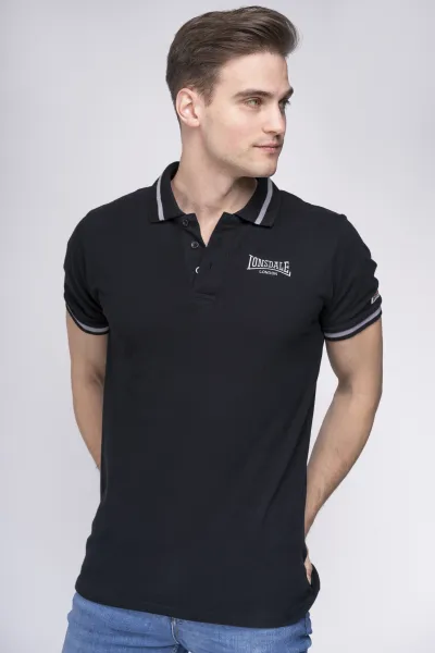Pánske polo Lonsdale 113923-Black
