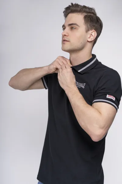 Pánske polo Lonsdale 113923-Black
