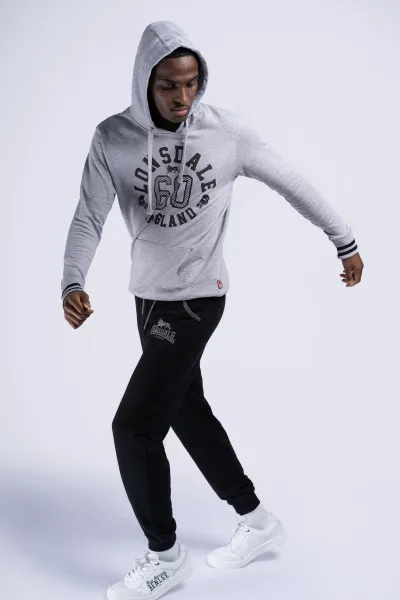 Pánske tepláky Lonsdale 115071-Black/Grey