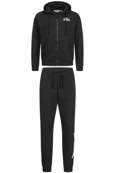 Pánska tepláková súprava Lonsdale 117428-Marl Grey/Black