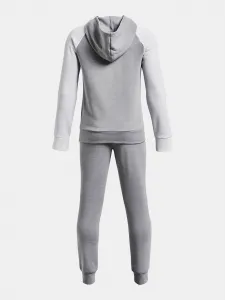 Svetlošedá chlapčenská športová tepláková súprava Under Armour