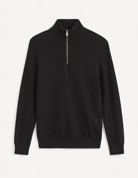 Celio Celim Sweater with Zipper Collar - Men's