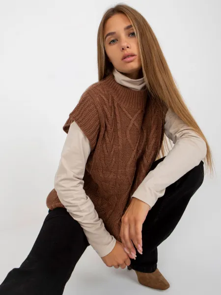Vest-D90027W90785B2-brown