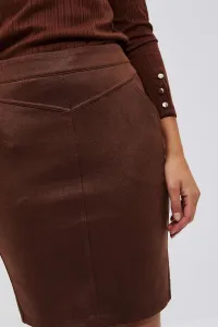 Hnedá puzdrová sukňa