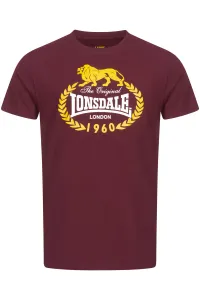 Pánske tričká Lonsdale 117433-Black/Oxblood