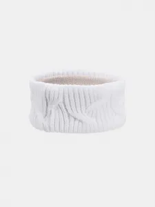 Biela dámska čelenka Under Armour UA Halftime Fleece HB