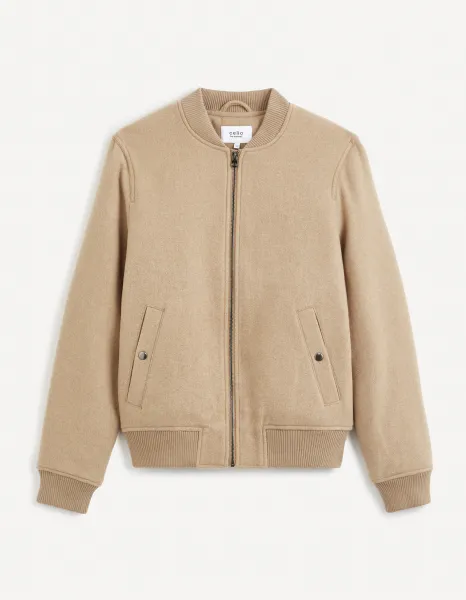 Béžový pánsky bomber Celio Cubeauty