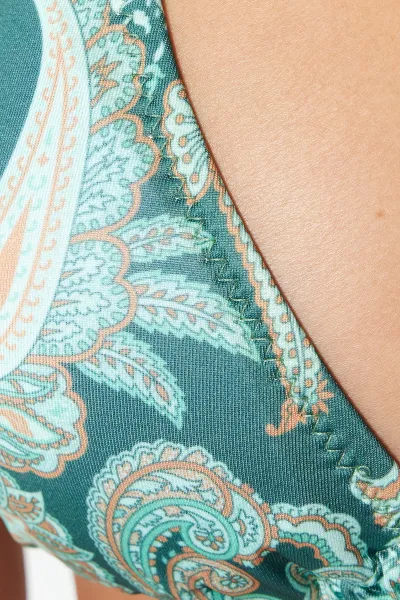 Trendyol Paisley vzorovaný trojuholníkový kravatový top bikín