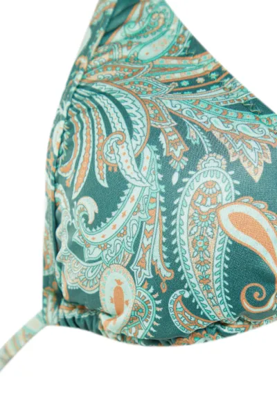 Trendyol Paisley vzorovaný trojuholníkový kravatový top bikín