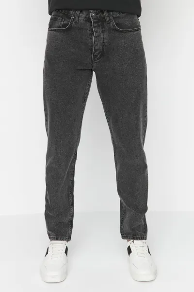 Pánske rifle Trendyol Grey