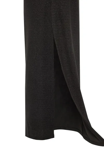 Trendyol Čierne detailné večerné šaty