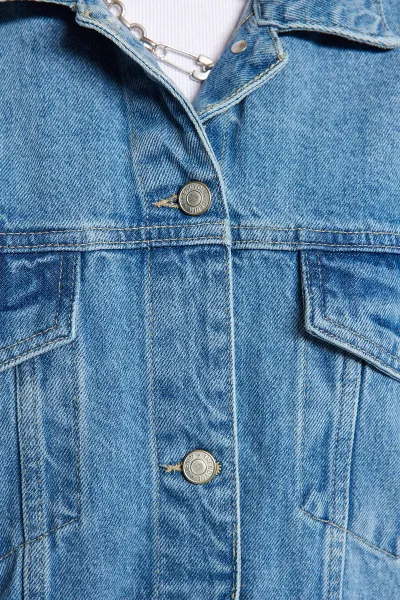 Trendyol Blue oversize Trucker džínsová bunda