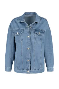 Trendyol Blue oversize Trucker džínsová bunda