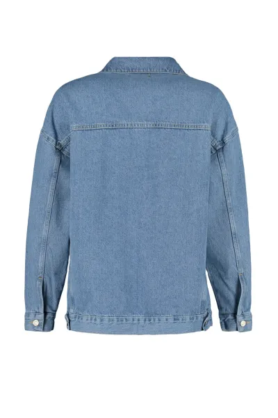 Trendyol Blue oversize Trucker džínsová bunda
