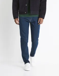 Modré pánske slim fit rifle Celio Cowflex1