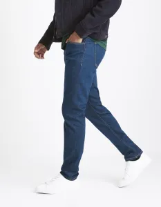 Modré pánske slim fit rifle Celio Cowflex1