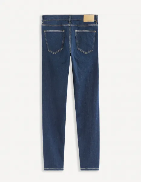 Modré pánske slim fit rifle Celio Cowflex1