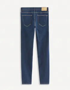 Modré pánske slim fit rifle Celio Cowflex1