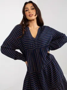 Dress-D73771M30361A2-navy blue