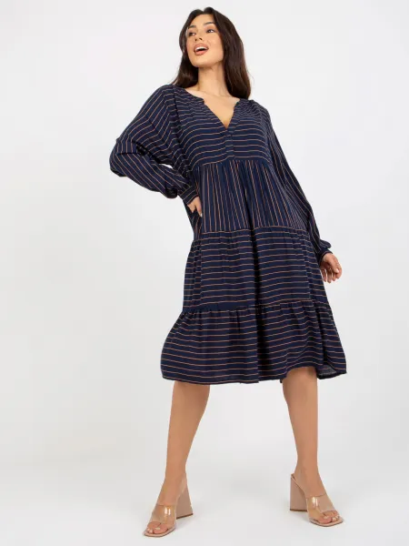 Dress-D73771M30361A2-navy blue
