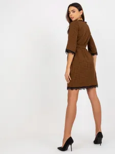 Dress-LK-SK-507871.32P-brown