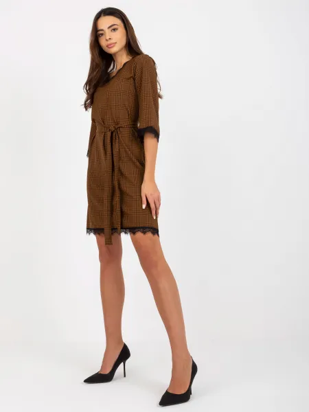 Dress-LK-SK-507871.32P-brown