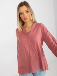 Blouse-D73761M11081A-dark pink
