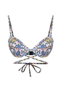Trendyol kvetinový vzor Balconette kravata bikiny top