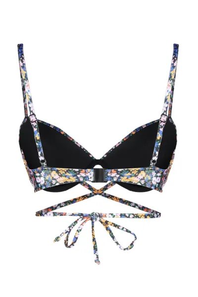 Trendyol kvetinový vzor Balconette kravata bikiny top