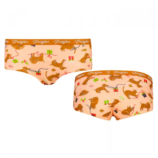 Dámske nohavičky Cat Dog 2P Frogies Christmas