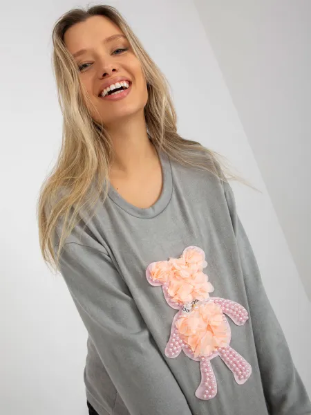 Blouse-LK-BZ-509067.15-grey