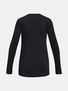 Under Armour CW Novelty LS Crew-BLK T-Shirt - Girls