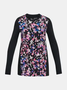 Under Armour CW Novelty LS Crew-BLK T-Shirt - Girls