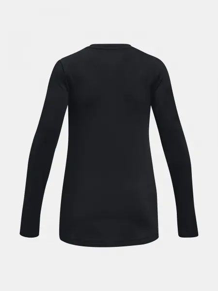 Under Armour CW Novelty LS Crew-BLK T-Shirt - Girls