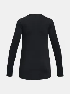 Under Armour CW Novelty LS Crew-BLK T-Shirt - Girls