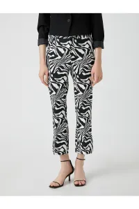 Koton Zebra vzorované nohavice slim fit
