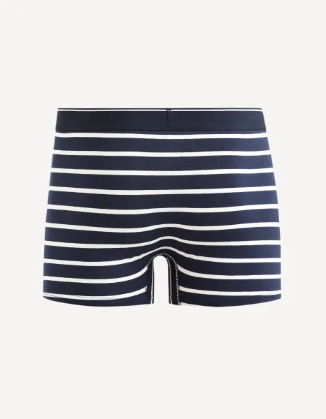 Boxerky pre mužov Celio - tmavomodrá, biela