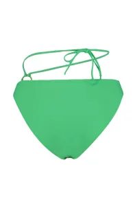 Trendyol High Waist normálne nohy bikiny spodná časť so zelenými doplnkami