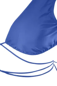 Trendyol Navy Modrý trojuholník kravata bikiny top