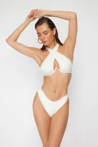 Trendyol Ecru Balconette Inverted V Underwire Bikini Top