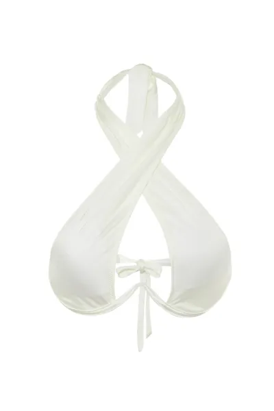 Trendyol Ecru Balconette Inverted V Underwire Bikini Top