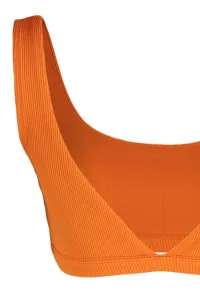 Trendyol oranžová braletka textúrovaný top bikín