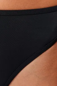 Trendyol Čierne tangá Vysoký pás Vysoké nohy Bikiny Spodná časť