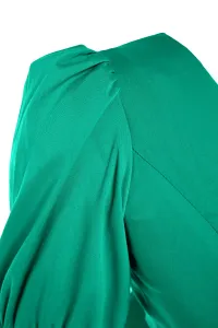 Trendyol zelený tkaný detail chrbta midi tkané šaty