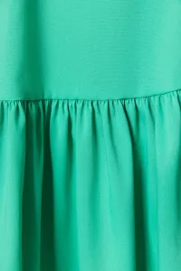 Trendyol zelený tkaný detail chrbta midi tkané šaty