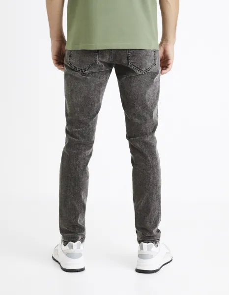 Slim fit pre mužov Celio - tmavosivá