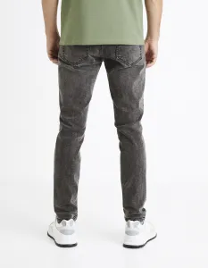 Slim fit pre mužov Celio - tmavosivá