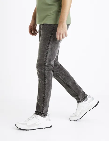 Slim fit pre mužov Celio - tmavosivá